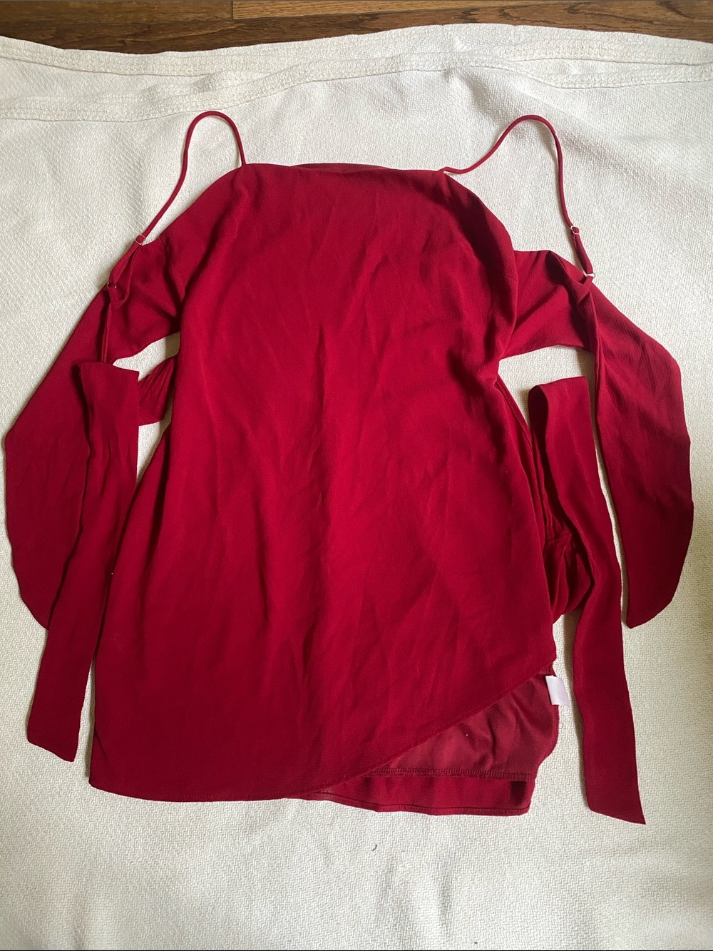Lucy in the Sky Red Cold-Shoulder Camisole Dress
